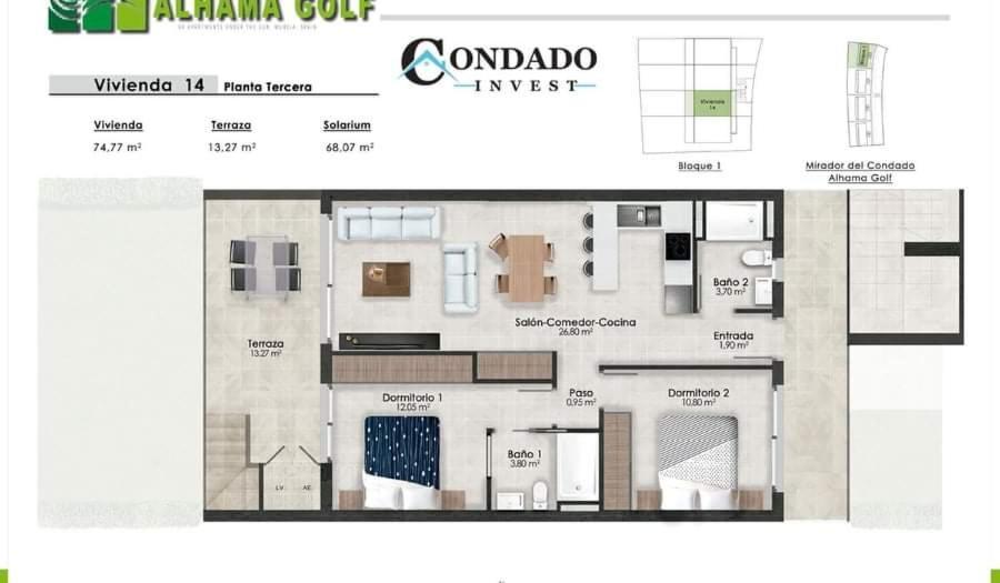 Condado De Alhama Resort , Mirador Apartment Murcia Buitenkant foto